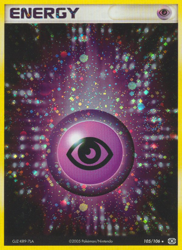Psychic Energy 105/106 Pokémon EX Emerald (2005) English card — catalogue reference