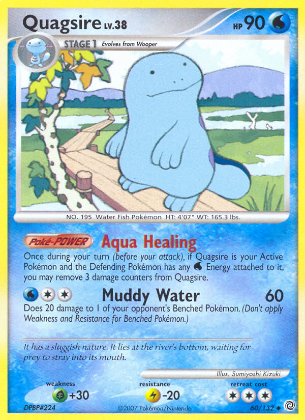 Quagsire 60/132 Pokémon Secret Wonders (2007) English card — catalogue reference