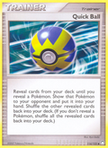 Quick Ball 114/123 Pokémon Mysterious Treasures (2007) English card — catalogue reference