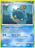 Qwilfish 101/132 Pokémon Secret Wonders (2007) English card — catalogue reference