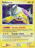 Raikou 16/132 Pokémon Secret Wonders (2007) English card — catalogue reference