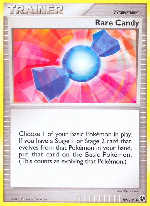 Rare Candy 102/106 Pokémon Great Encounters (2008) English card — catalogue reference
