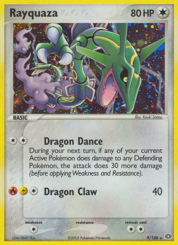 Rayquaza 9/106 Pokémon EX Emerald (2005) English card — catalogue reference