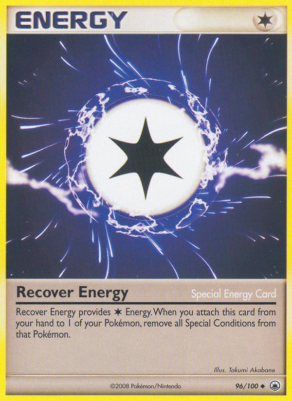 Recover Energy 96/100 Pokémon Majestic Dawn (2008) English card — catalogue reference