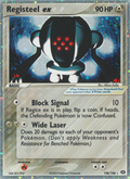 Registeel ex 100/106 Pokémon EX Emerald (2005) English card — catalogue reference