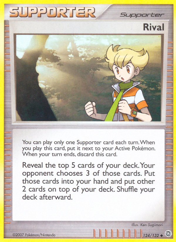Rival 124/132 Pokémon Secret Wonders (2007) English card — catalogue reference