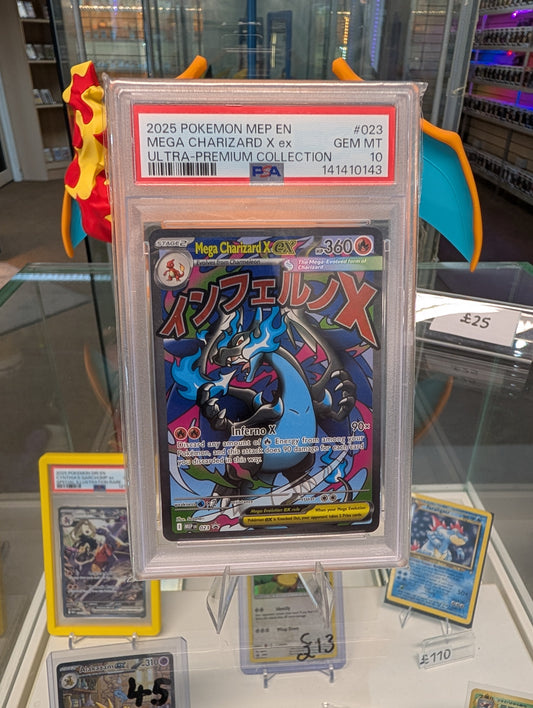 Pokemon Mega Charizard X ex PSA Graded 10