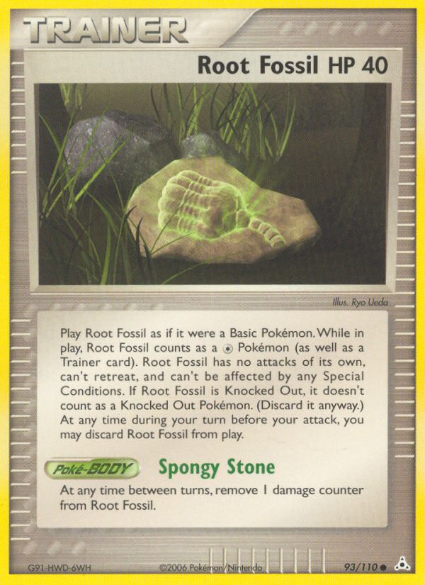 Root Fossil 93/110 Pokémon EX Holon Phantoms (2006) English card — catalogue reference