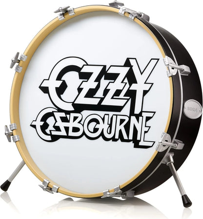Drum with Ozzy Osbourne logo on a white background