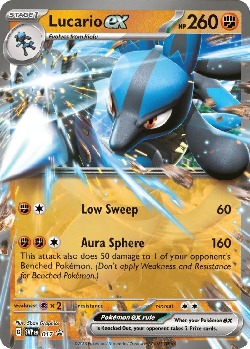 Pokemon Lucario EX Scarlet & Violet SVP017 Promo