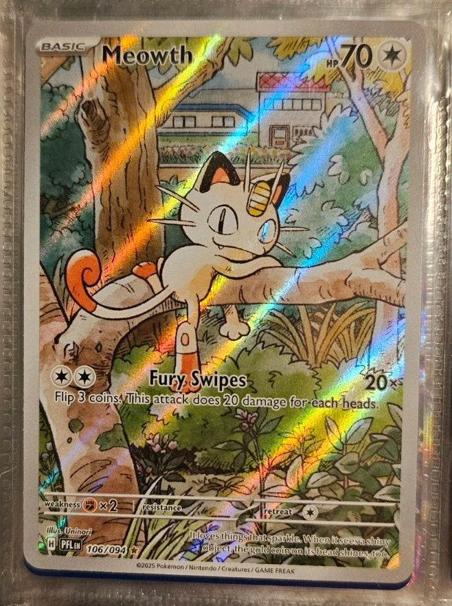 Meowth 106/094 Phantasmal Flames Full Art Pokemon Card