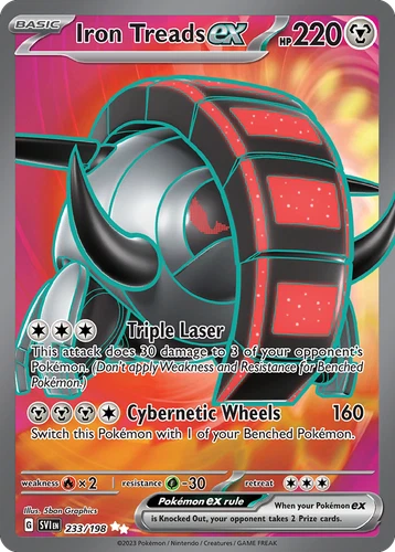 Pokemon Iron Treads ex Scarlet & Violet 233/198 Trading Card