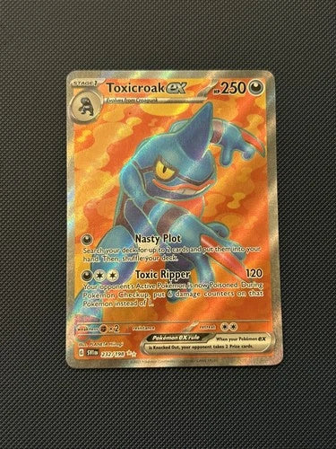 Pokemon Toxicroak ex Scarlet & Violet 232/198 Trading Card