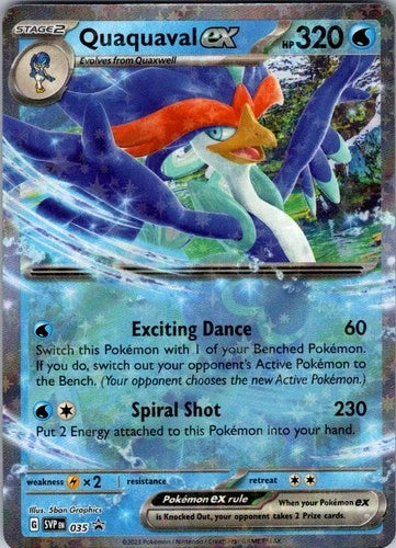 Pokemon Quaquaval ex Scarlet & Violet Promo SVP035 Trading Card