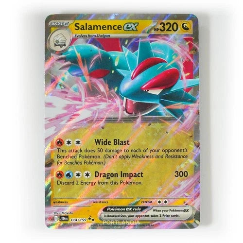 Pokemon Salamence ex Journey Together 114/159 Double Rare