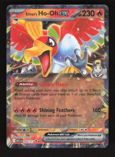 Pokemon Ethan's Ho-Oh ex Ascended Heroes 026/217 Double Rare