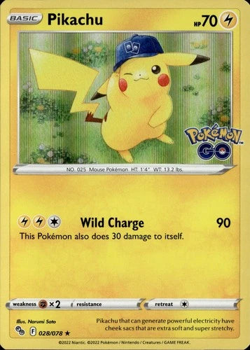 Pokemon Pikachu Pokemon GO 028/078
