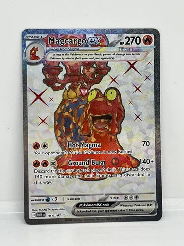 Pokemon Magcargo ex Twilight Masquerade 191/167 Special Illustration Rare