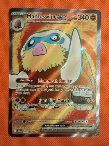 Pokemon Mamoswine EX Journey Together 174/159 Trading Card