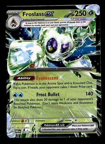 Pokemon Froslass EX Paradox Rift 003/182