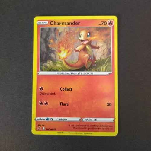 Pokemon Charmander Sword & Shield Black Star Promo SWSH092