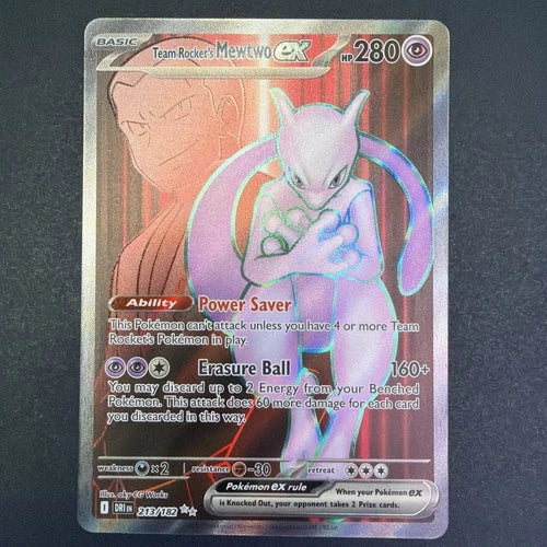 Pokemon Team Rocket's Mewtwo ex Destined Rivals 213/182