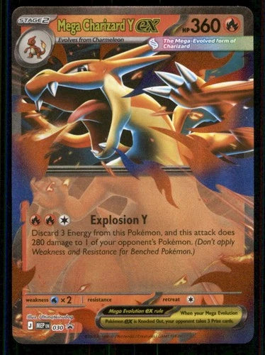 Pokemon Mega Charizard Y EX Promo 030 Trading Card