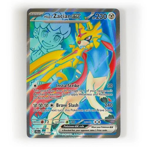 Pokemon Hop's Zacian EX Journey Together 176/159 Trading Card