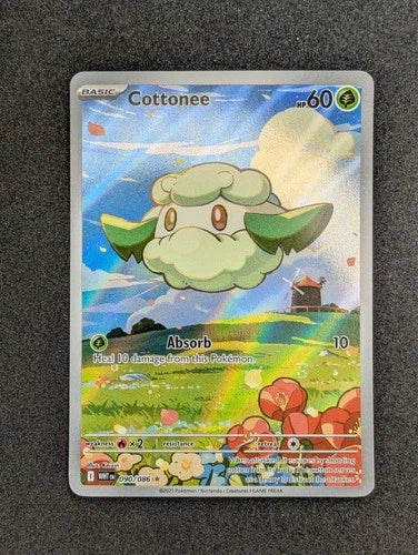 Pokemon Cottonee White Flare 090/086 Illustration Rare