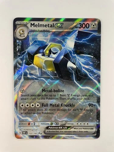 Pokemon Melmetal EX Obsidian Flames 153/197 Trading Card