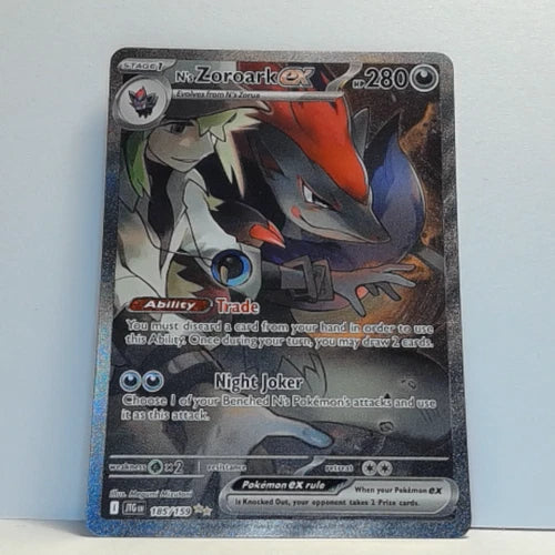 Pokemon N's Zoroark ex Journey Together 185/159 Trading Card