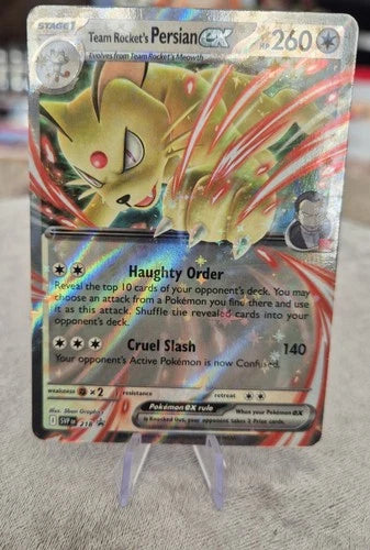 Pokemon Team Rocket's Persian EX SVP 218 Promo Trading Card