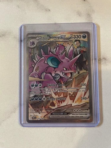 Pokemon Team Rocket's Nidoking EX Destined Rivals 233/182 Trading Card