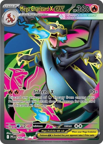 Pokemon Mega Charizard X ex Phantasmal Flames 109/094 Trading Card