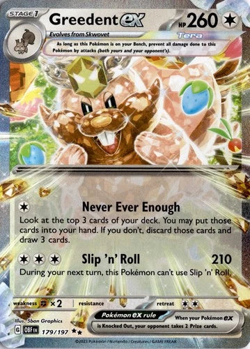 Pokemon Greedent EX Obsidian Flames 179/197 Trading Card
