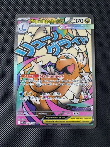 Pokemon Mega Dragonite EX Ascended Heroes 271/217 Trading Card