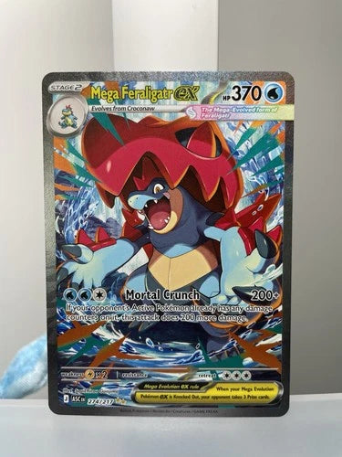 Pokemon Mega Feraligatr EX Ascended Heroes 274/217 Trading Card