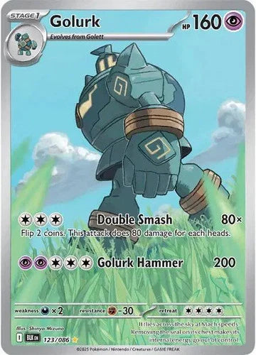 Pokemon Golurk Black Bolt 123/086 Trading Card