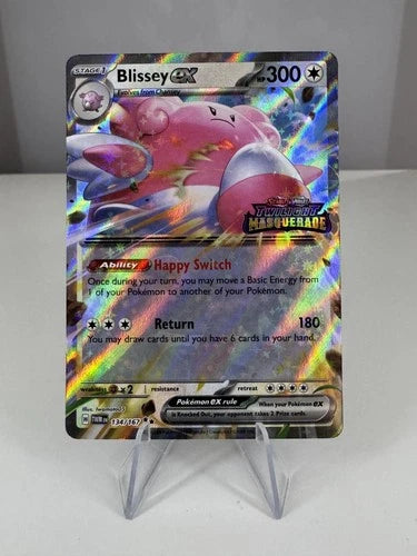 Pokemon Blissey ex Twilight Masquerade 134/167 Stamped Trading Card