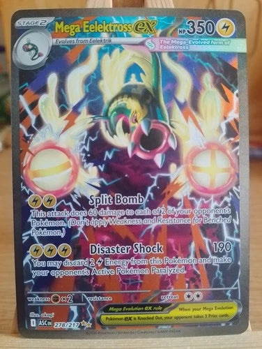 Pokemon Mega Eelektross EX Ascended Heroes 278/217 Trading Card