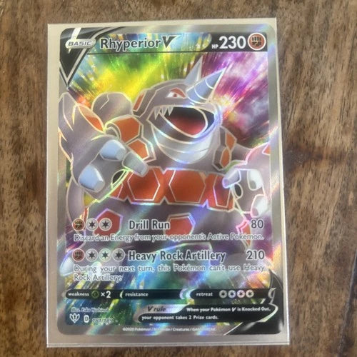Pokemon Rhyperior V Darkness Ablaze 181/189 Trading Card