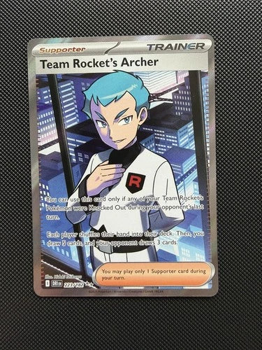 Pokemon Team Rocket's Archer Destined Rivals 223/182 Trading Card