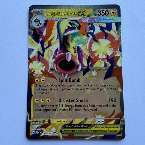 Pokemon Mega Eelektross ex Ascended Heroes 061/217 Trading Card