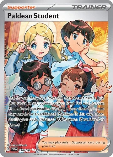 Pokemon Paldean Student Paldean Fates 230/091 Trading Card