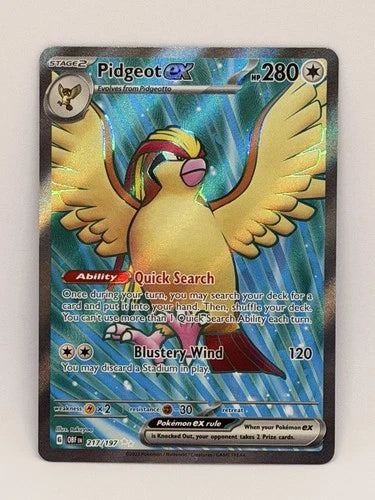 Pokemon Pidgeot ex Obsidian Flames 217/197 Trading Card