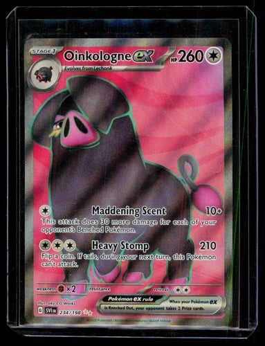 Pokemon Oinkologne ex Scarlet & Violet 234/198 Trading Card