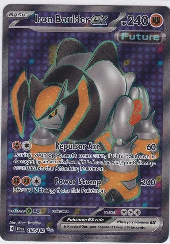Pokemon Iron Boulder ex Temporal Forces 192/162 Trading Card