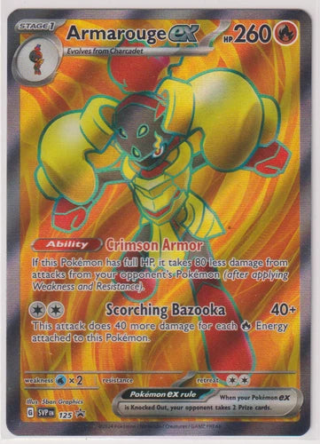 Pokemon Armarouge ex Scarlet & Violet Promo SVP125 Trading Card