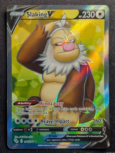 Pokemon Slaking V Pokemon GO 077/078 Trading Card