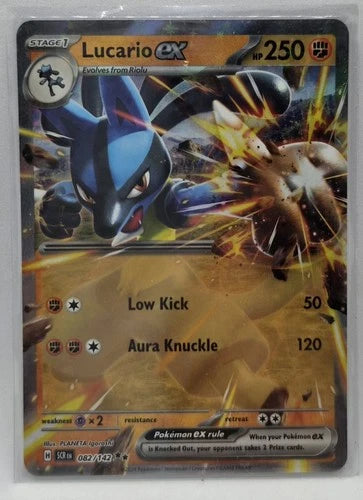 Pokemon Lucario EX Stellar Crown 082/142 Trading Card